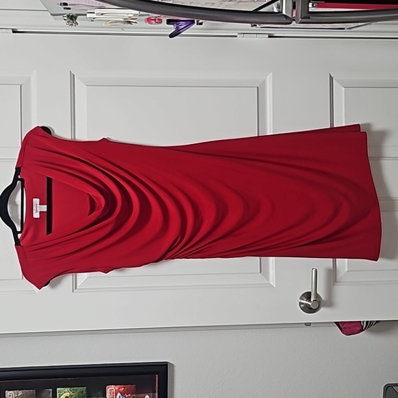 ✨️Gorgeous Dress Barn Red Hot Dress Size 10 - Picture 14 of 14
